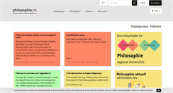 Desktop Screenshot of philosophie.ch
