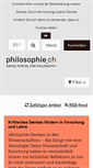Mobile Screenshot of philosophie.ch