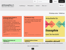 Tablet Screenshot of philosophie.ch